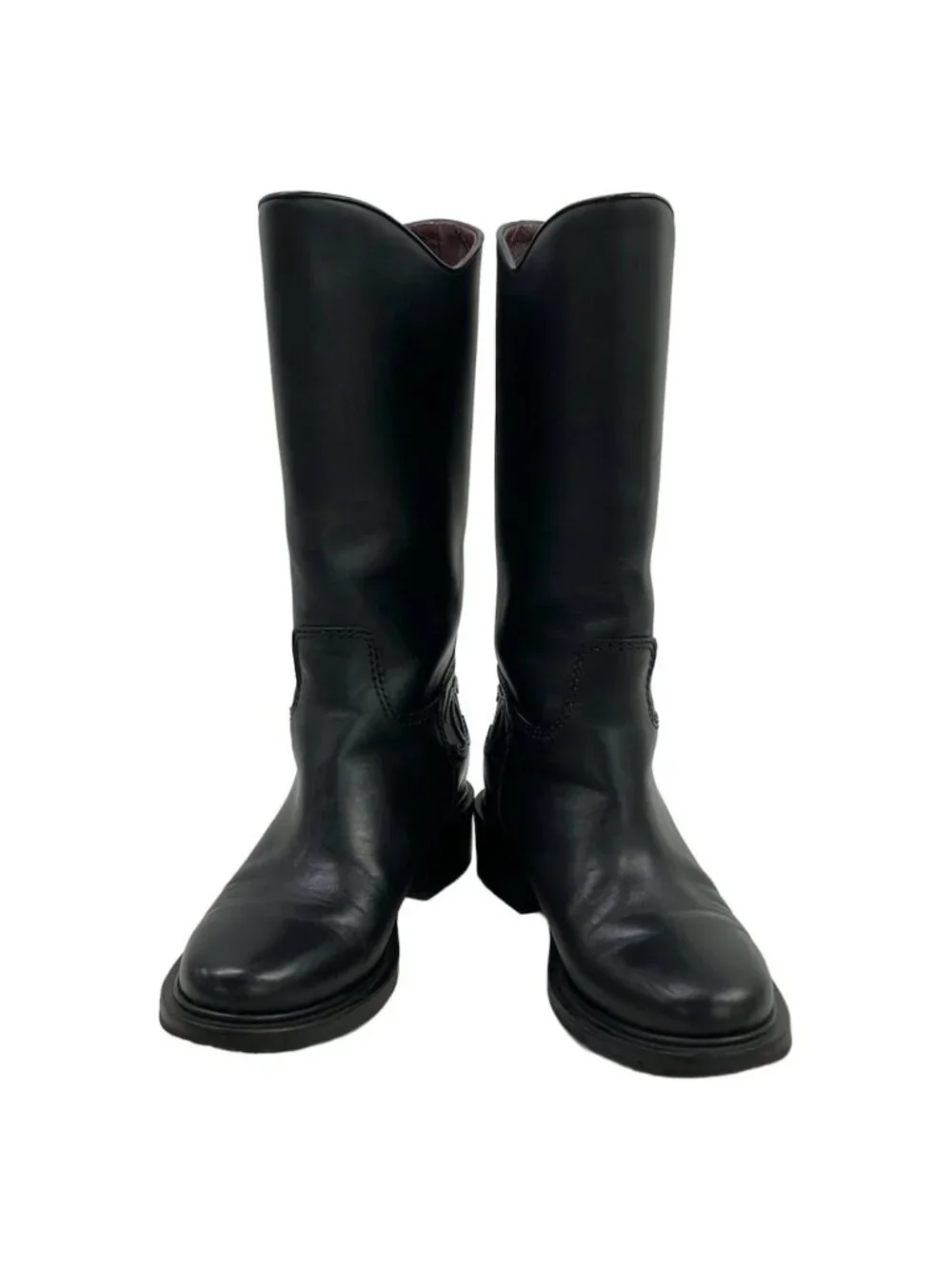Chanel Boots C Black CC Logo Leather